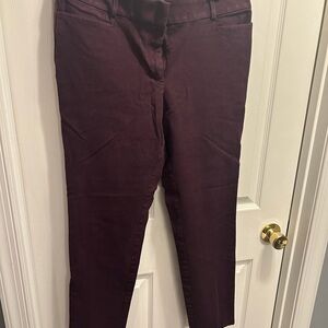 LOFT Purple Curvy Skinny Pants, 12T